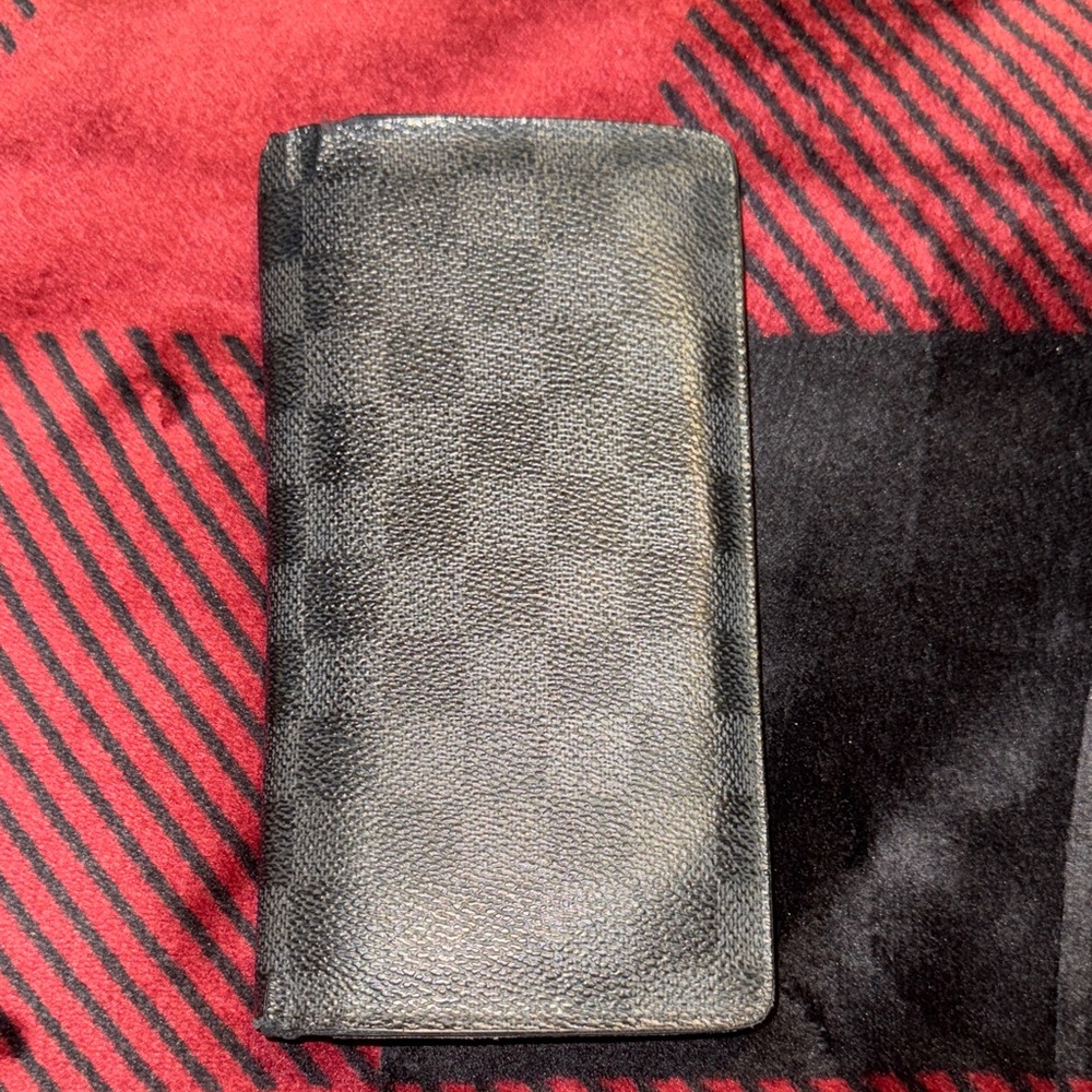 Louis Vuitton Brazza Black Project Leather Wallet